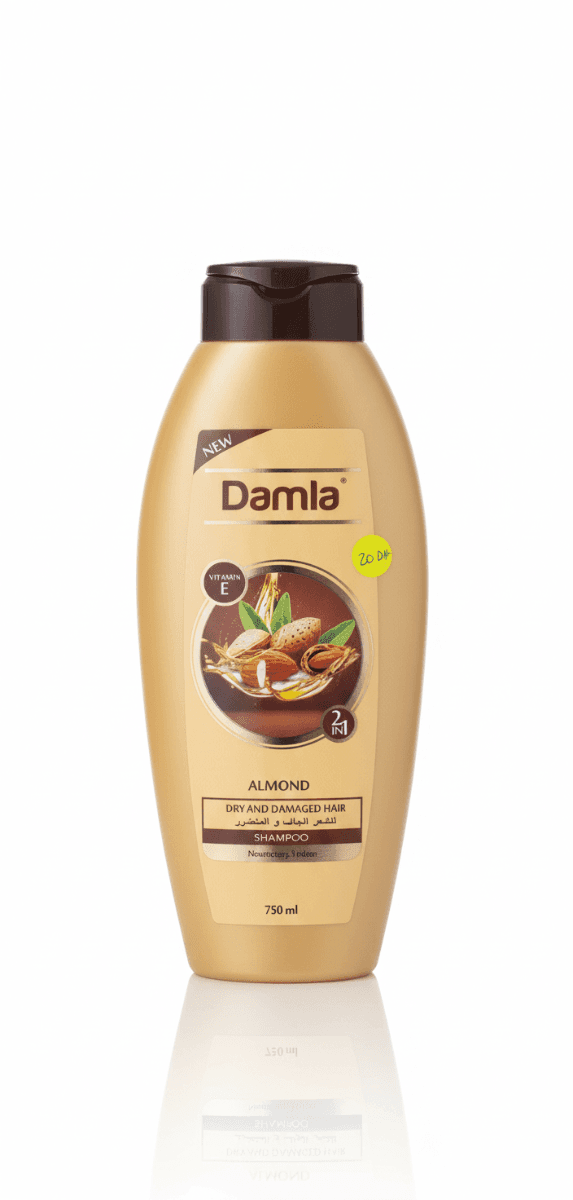 Damla Almond Shampoo – Dry & Damaged Hair — Shampooing salon Hair Ivoire Casablanca